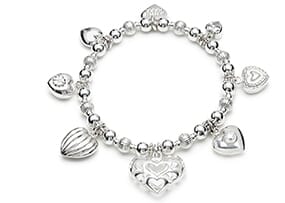 Heaps of Hearts Silver Bracelet