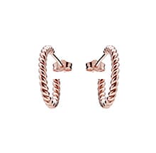 TWISTED ROSE GOLD EARRINGS