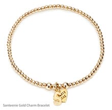 Santeenie Gold Charm Bracelet - Initial 