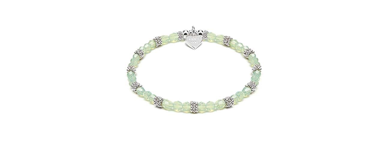 Swarovski Sparkle Silver Bracelet Easter Green