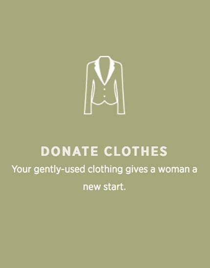Donate clothes