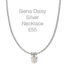 Siena Daisy Silver Necklace