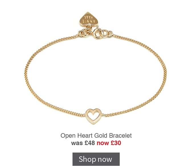 Open Heart Gold Bracelet