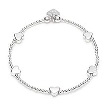 DAINTY BOXED HEART BRACELET