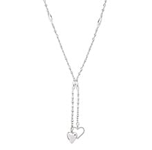 LARIAT SILVER NECKLACE