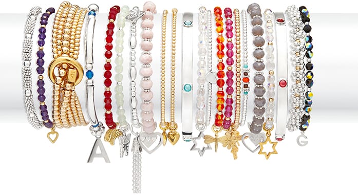 Bliss Collection silver bracelets