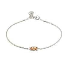 MARQUISE SILVER BRACELET - BLUSH MARQUISE SILVER BRACELET - BLUSH