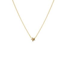 TINY BOXED STAR GOLD NECKLACE