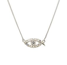 EVIL EYE PROTECTION SILVER NECKLACE