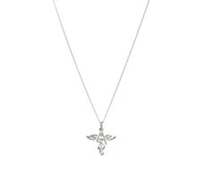 ITSY BITSY MY GUARDIAN ANGEL SILVER NECKLACE 