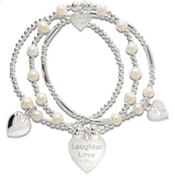 Suka Hearts Pearl 3 Strand Bracelet