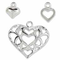 Heart bracelet charm